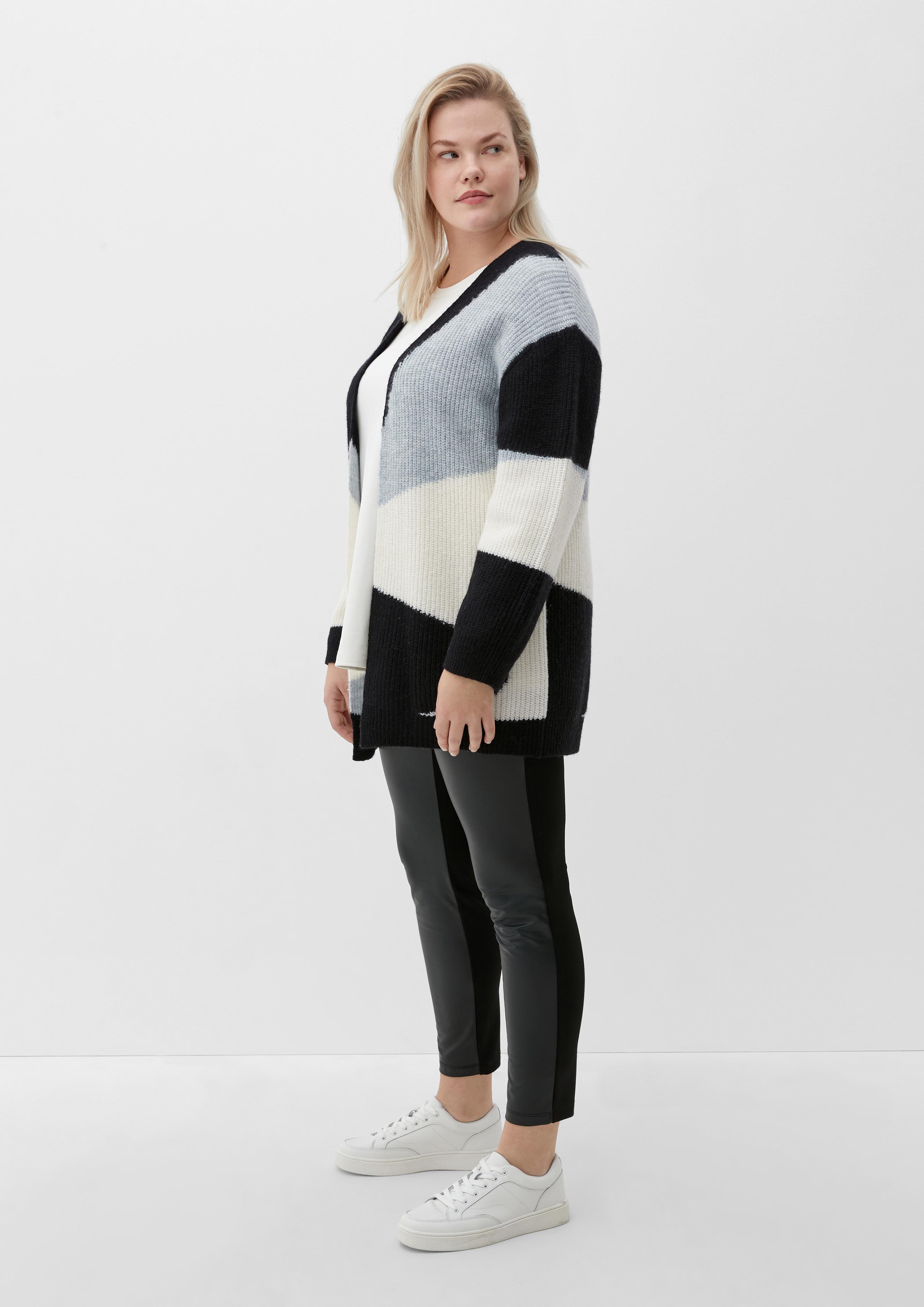 Gemusterter Cardigan aus Wollmix  2125663-98X0