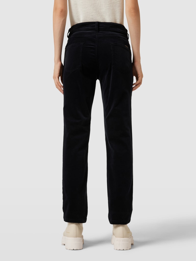 Cordhose im 5-Pocket-Design Modell 'CORA' in schwarz