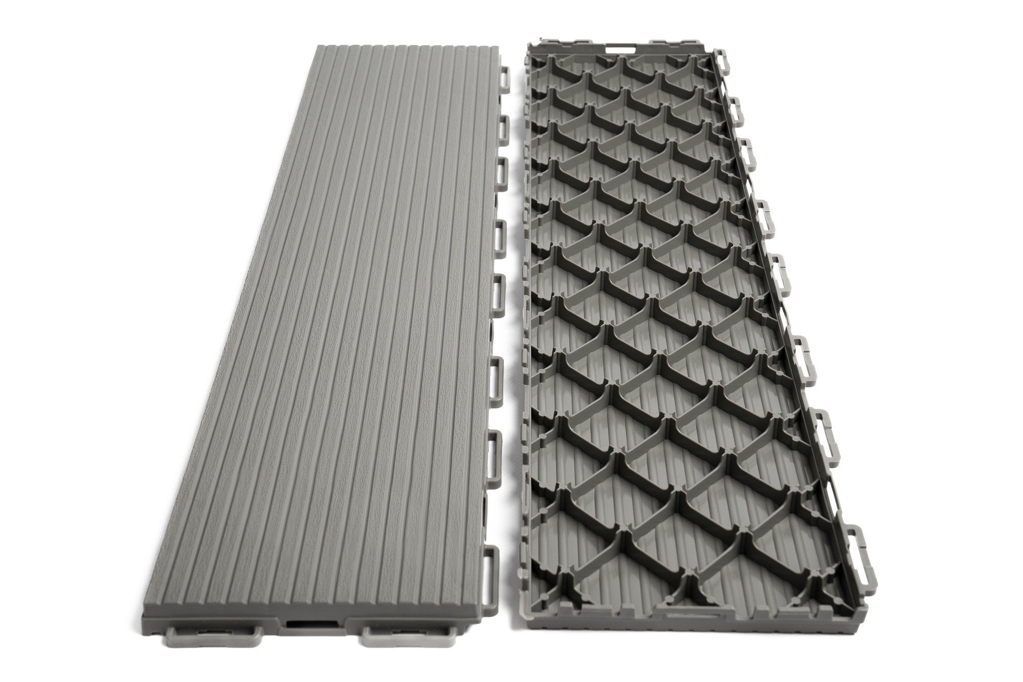 Plastkon Klickfliesen Balkonfliesen Terrassenfliesen Klickfliese 3 Größe Graphit Grau SET, Frostbeständig, Komplettbausatz, wetterfest, Rutschfeste Oberfläche, leicht zu reinigen, einfach zu installieren, Frostsicher