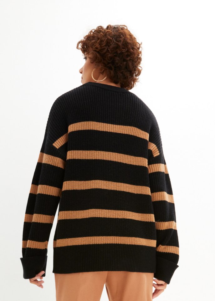 Wollpullover mit lockerer Passform