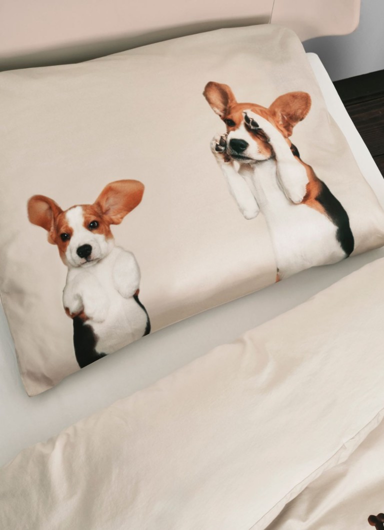 Snurk Beagle Friends organic cotton duvet cover set 160 TC - includes pillowcase