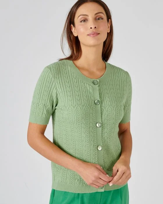 Cardigan maille fantaisie