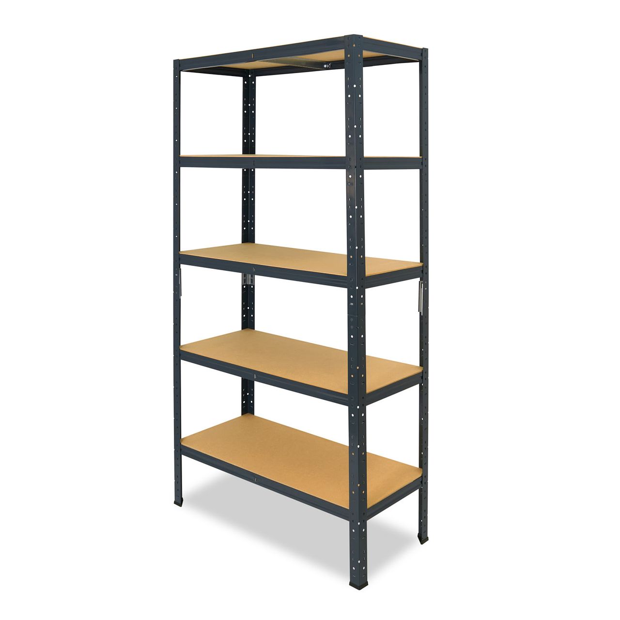 Shelfplaza HOME 180x60x40cm Schwerlastregal in anthrazit mit 5 Böden