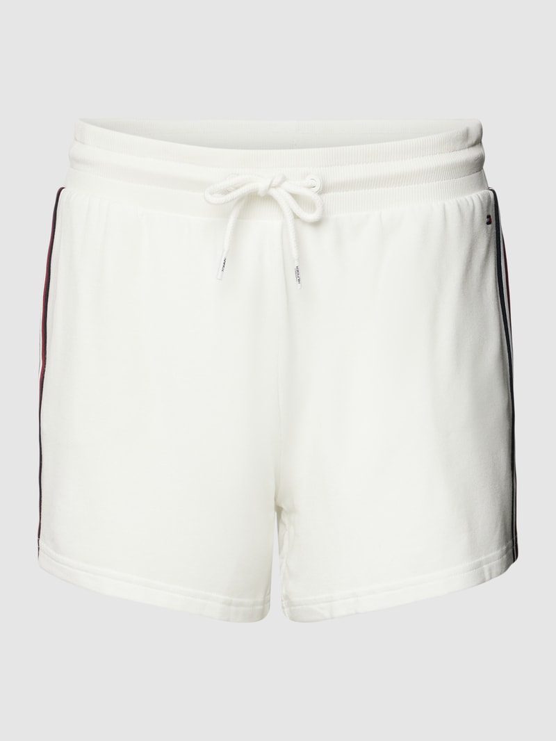 Shorts mit Kontraststreifen in ecru