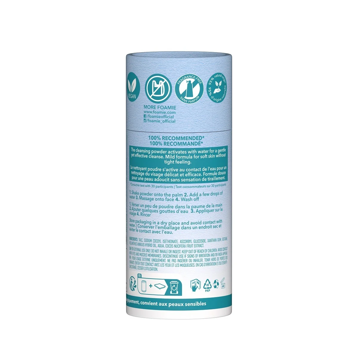 Magic Cleanse -vaahtoava jauhe - kasvojenpuhdistusmaito