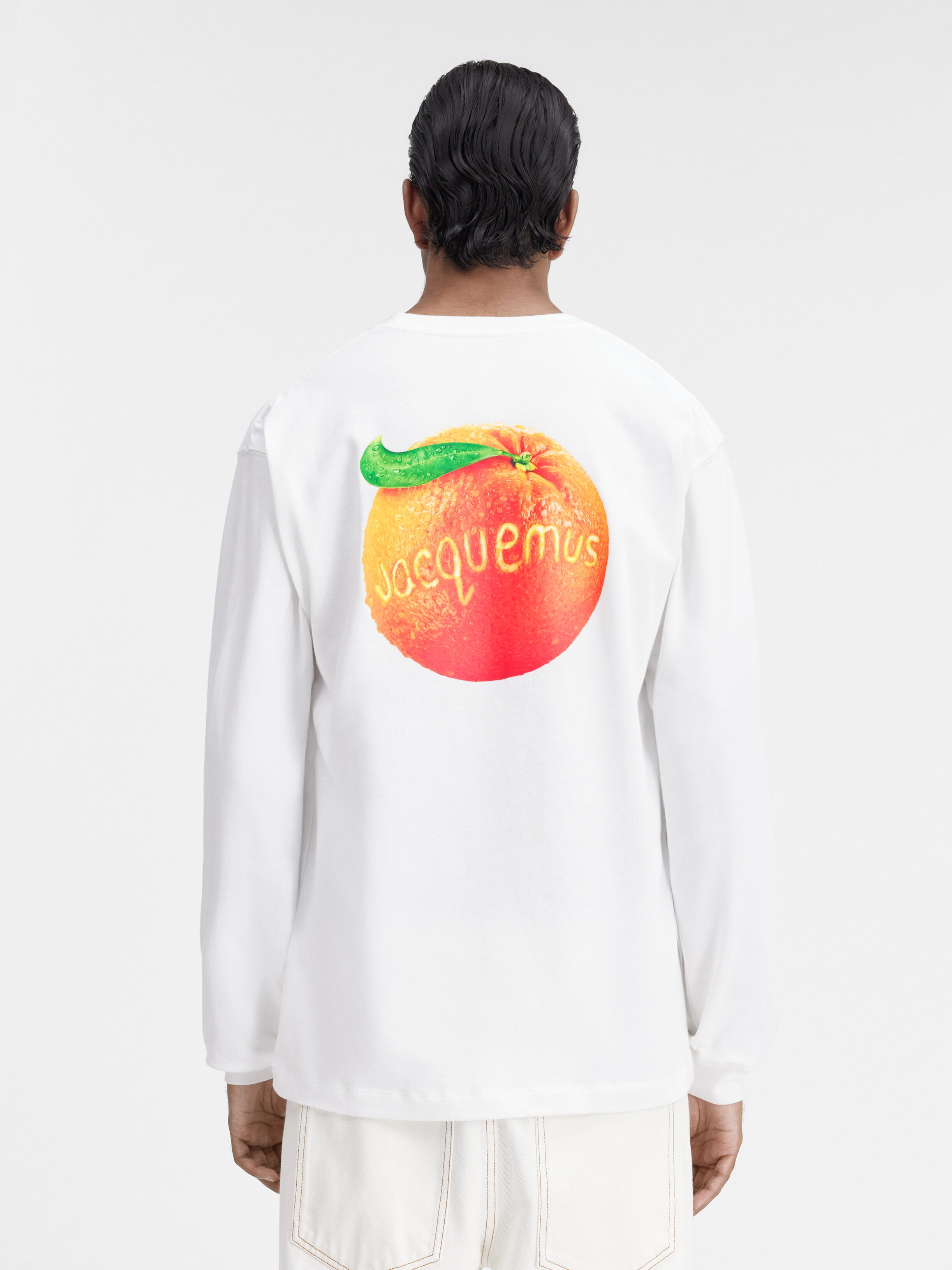 Le t-shirt manches longues orange JACQUEMUS + NIKE