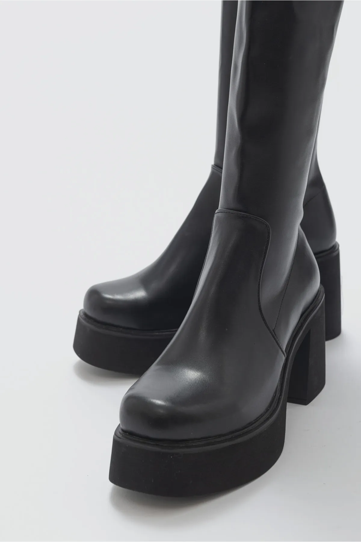 LuviShoes  Eleva Black Laptop Damenstiefel