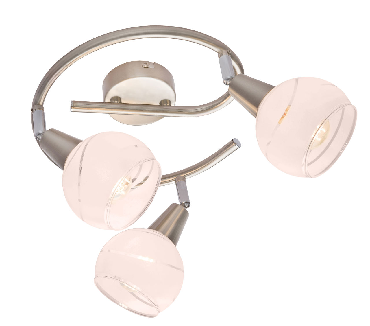 Globo Lighting - ELLIOTT - LED Strahler Metall Nickel matt, 3x E14 LED