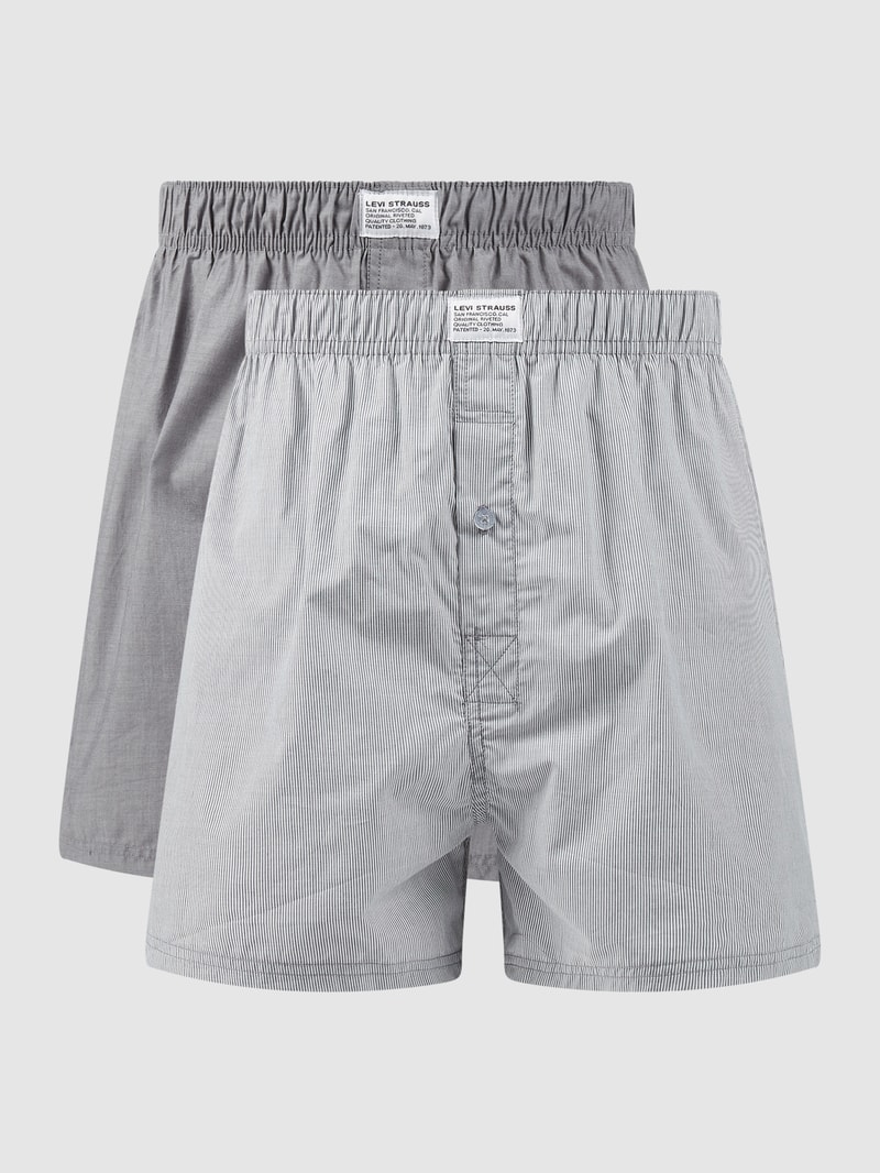 Boxershorts im 2er-Pack in mittelgrau