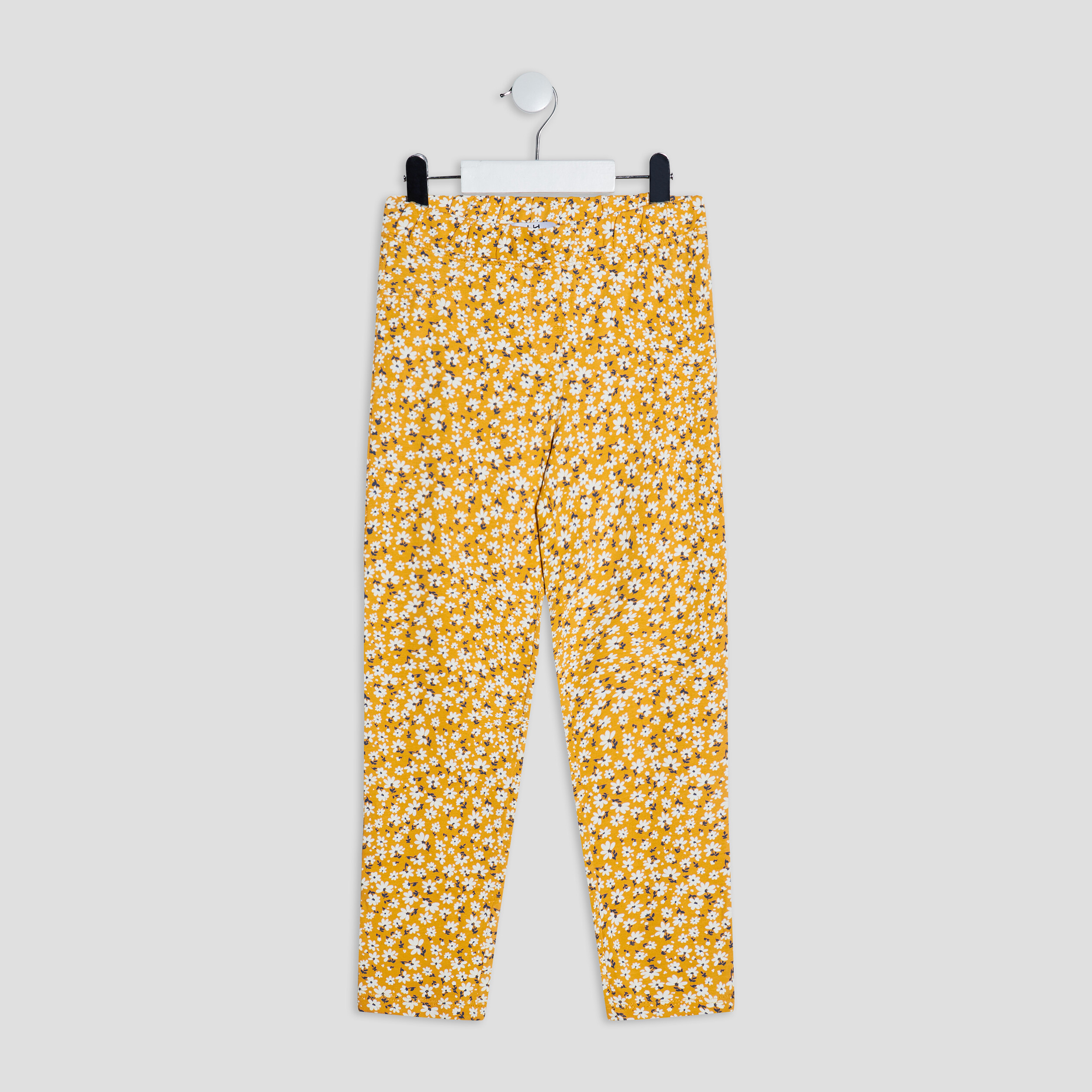 Pantalon tregging jaune moutarde fille | La Halle
