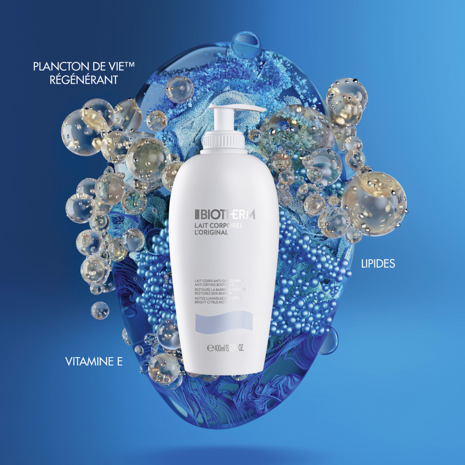 Biotherm Lait Corporel Lait Corporel Anti-Dessèchement aux Extraits d'Agrumes 400 ml