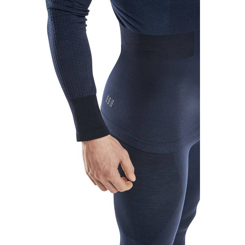 CEP Merino Base Shirt Skiing Longsleeve Skishirt Herren