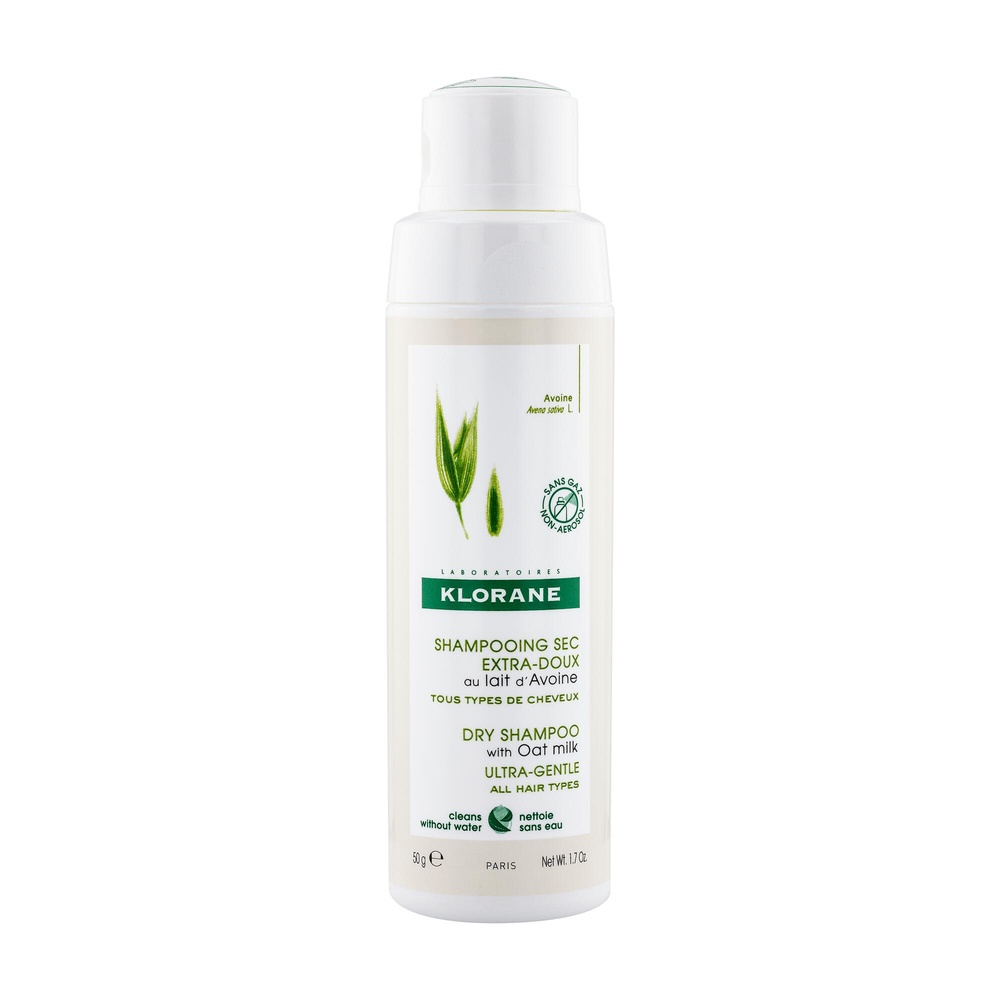 Klorane Lait d'avoine Shampooing  Sec rotopoudre  50 gr Shampooing sec