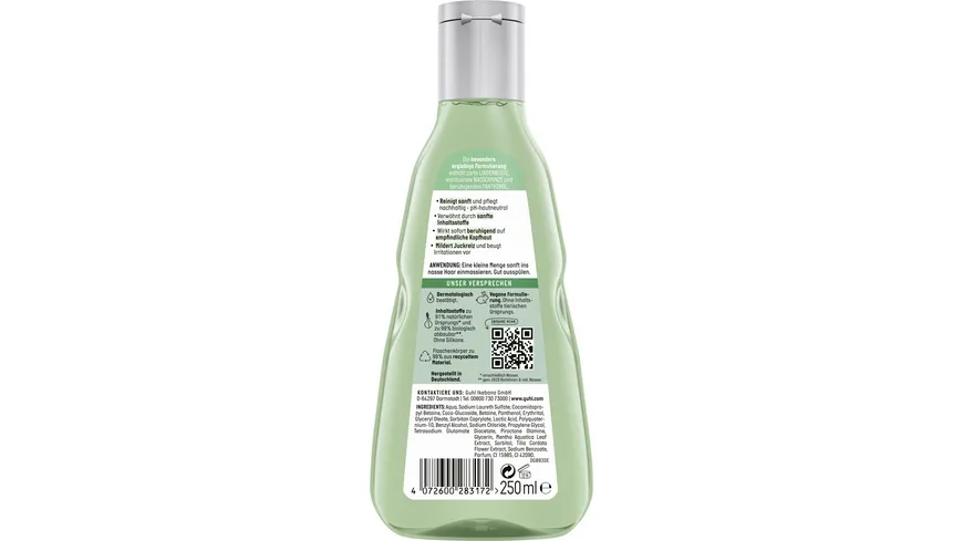 GUHL KOPFHAUT SENSITIV Mildes Shampoo für trockene und empfindliche Kopfhaut 250 ml 250 ml