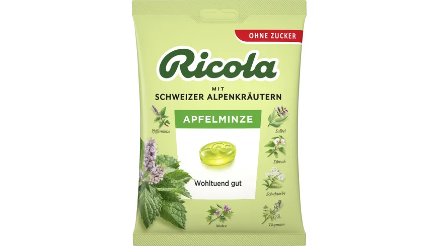 Ricola Bonbons Apfelminze 75 g