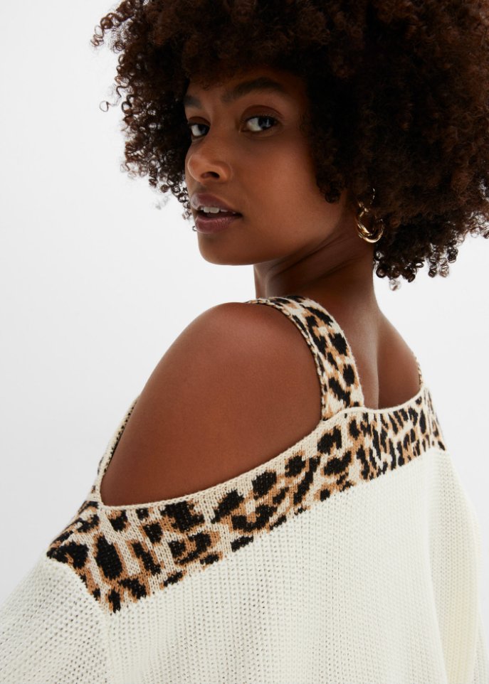 Oversize-Pullover mit Cut-Outs