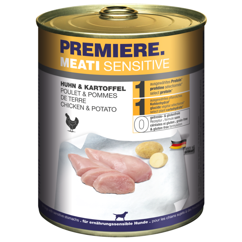 PREMIERE Hundenassfutter PREMIERE Meati Sensitive Huhn & Kartoffel 24x800 g