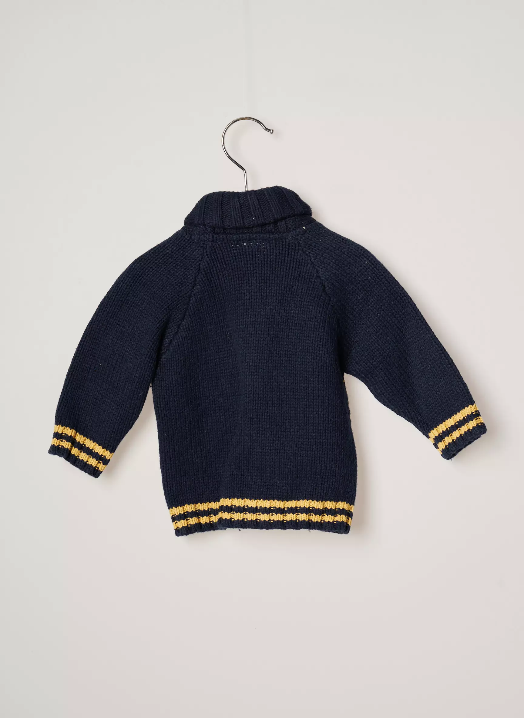 3 Pommes Grosse Maille Garcon couleur jaune