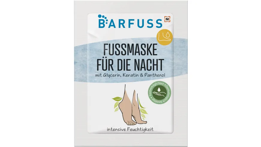 BARFUSS Fussmaske Nacht Glyerin Kreatin Panthenol 15 ml