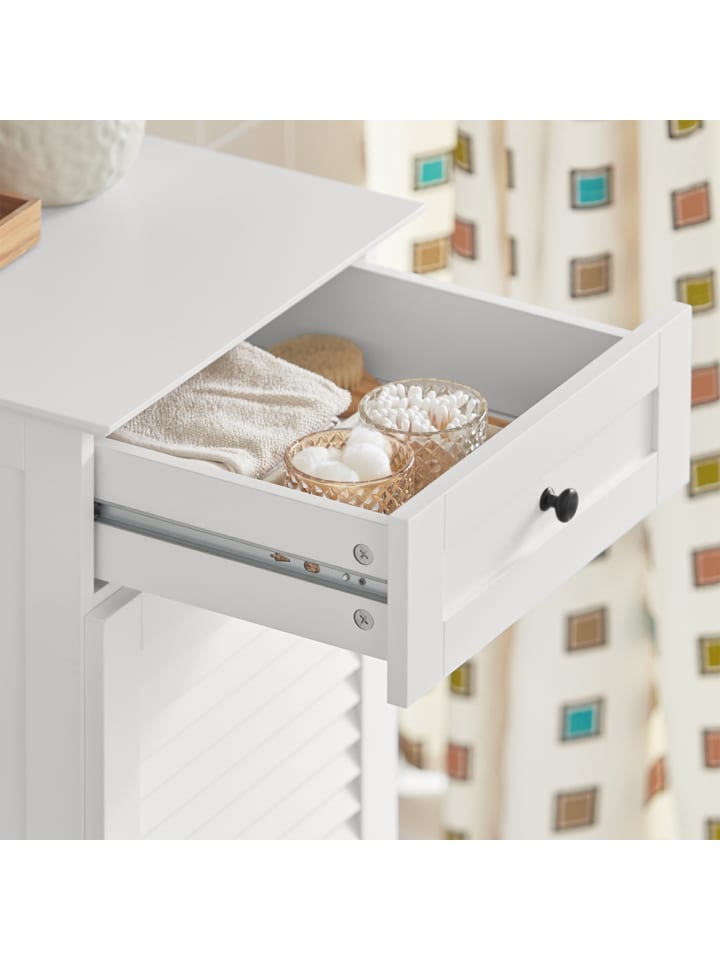 SoBuy Wäscheschrank in Weiß - (B)40 x (H)90 x (T)38cm günstig kaufen onesize