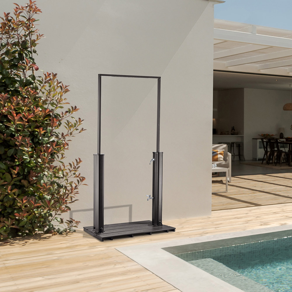 Home Deluxe HOME DELUXE Solardusche mit Bodenplatte PAROS