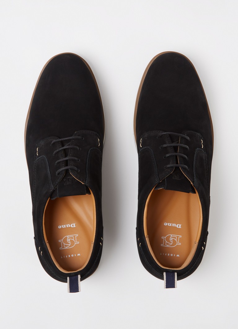 Scarpa stringata Dune London Blaksley Wide Fit in nabuk