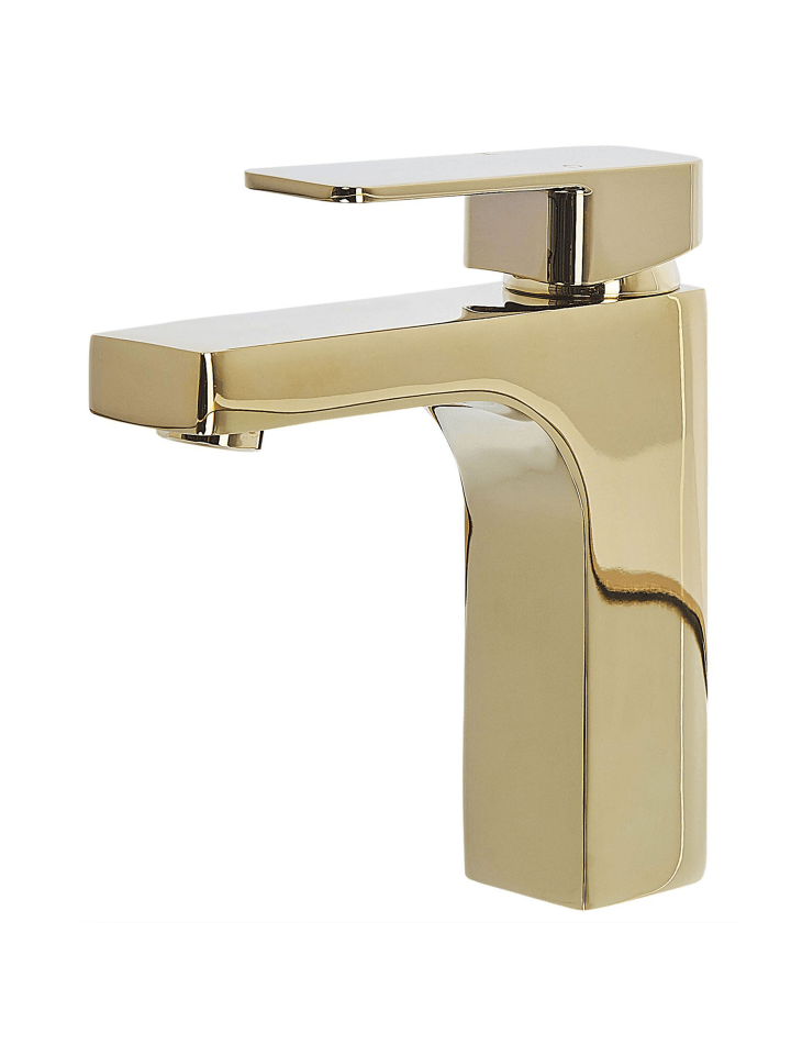 Beliani Wasserhähne IRUPU in Gold - (W) 5 x (H) 17 x (L) 16 cm günstig kaufen onesize