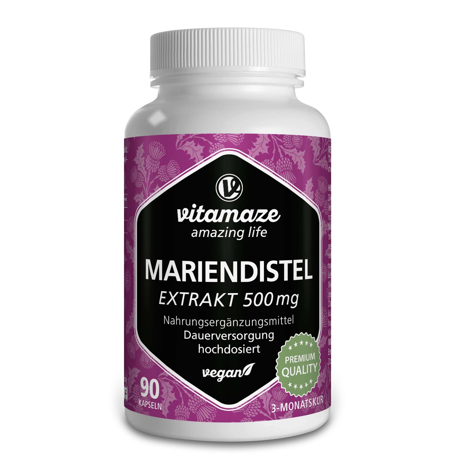 MARIENDISTEL 500 mg Extrakt hochdosiert vegan Kps.