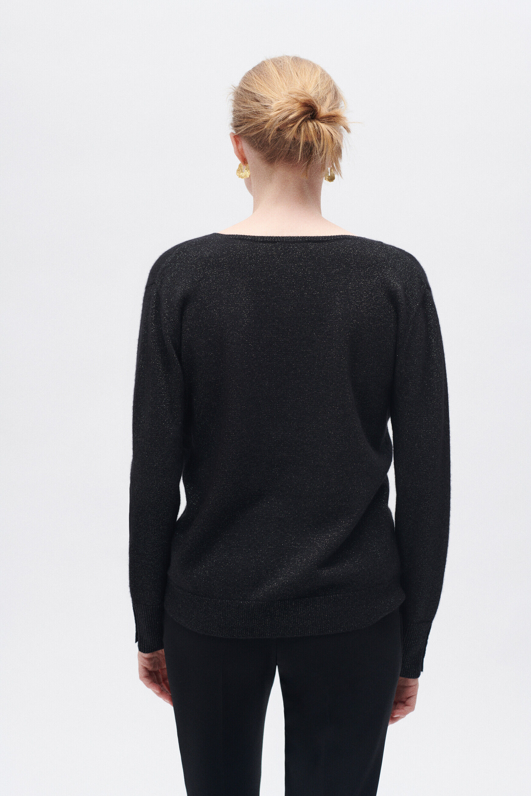 Pull marianne lurex noir femme