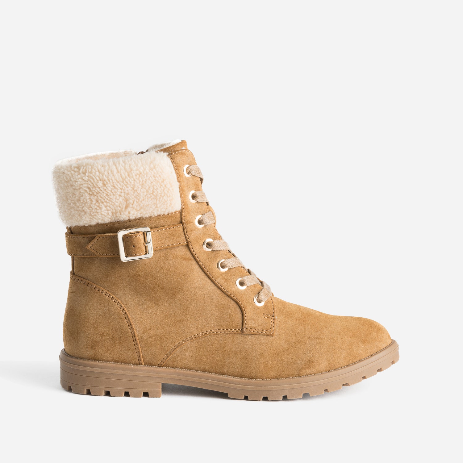 Boots à lacet BUGGY camel suédé