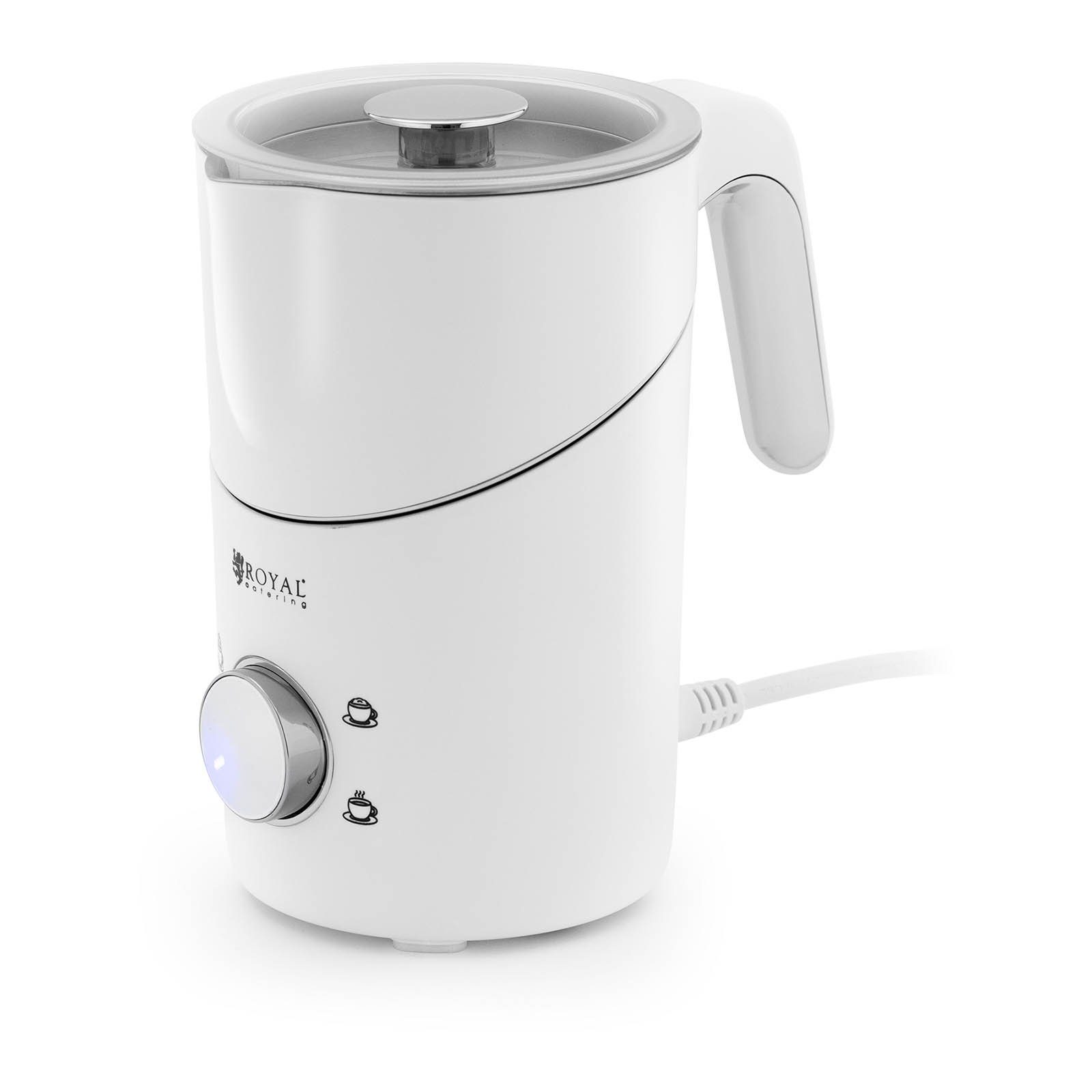 Royal Catering Milchaufschäumer Elektrischer Milchschäumer Milchaufschäumer 0,6 l 4 Programme, 550 W