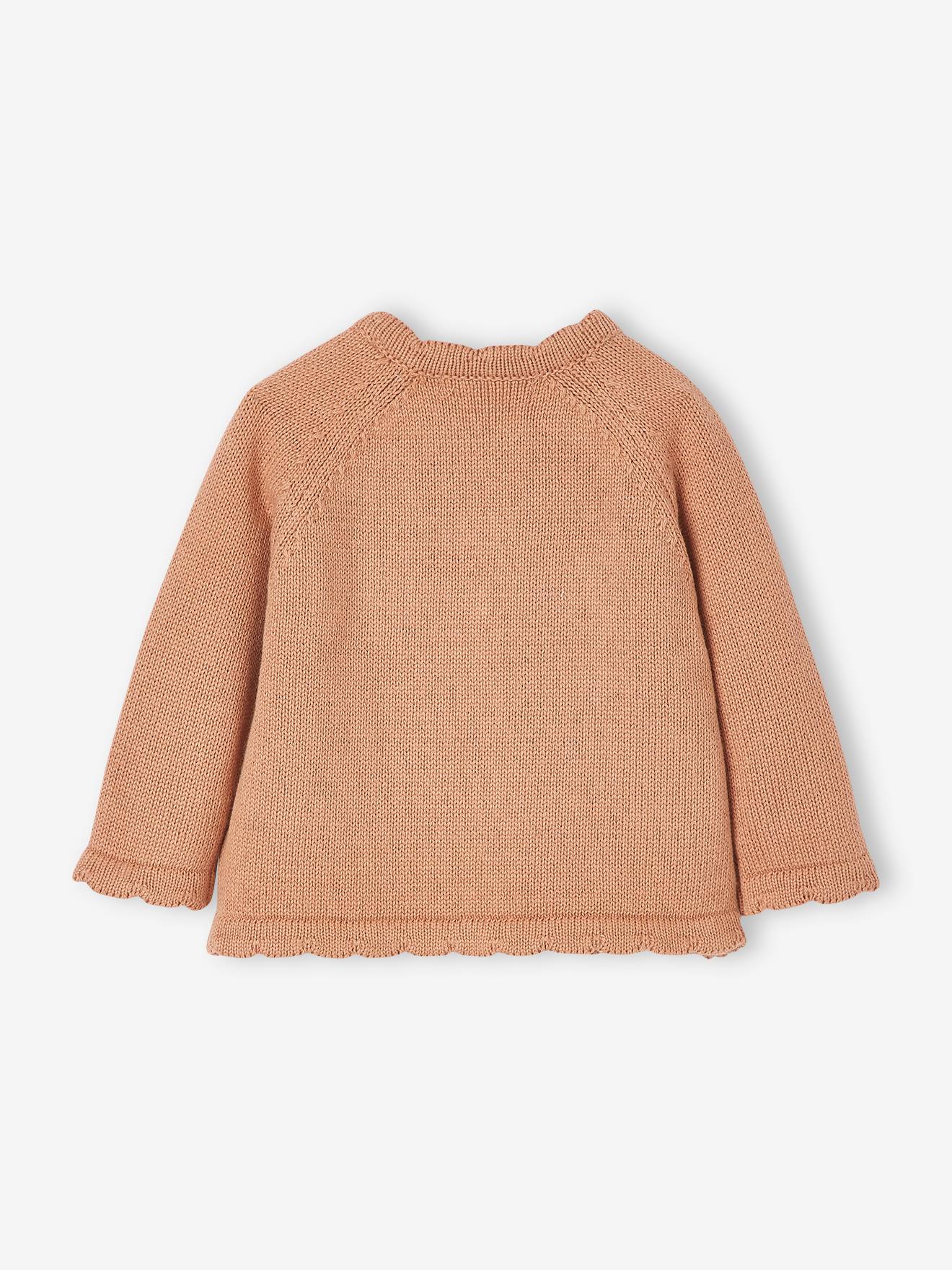 Pull brassière bébé naissance noisette