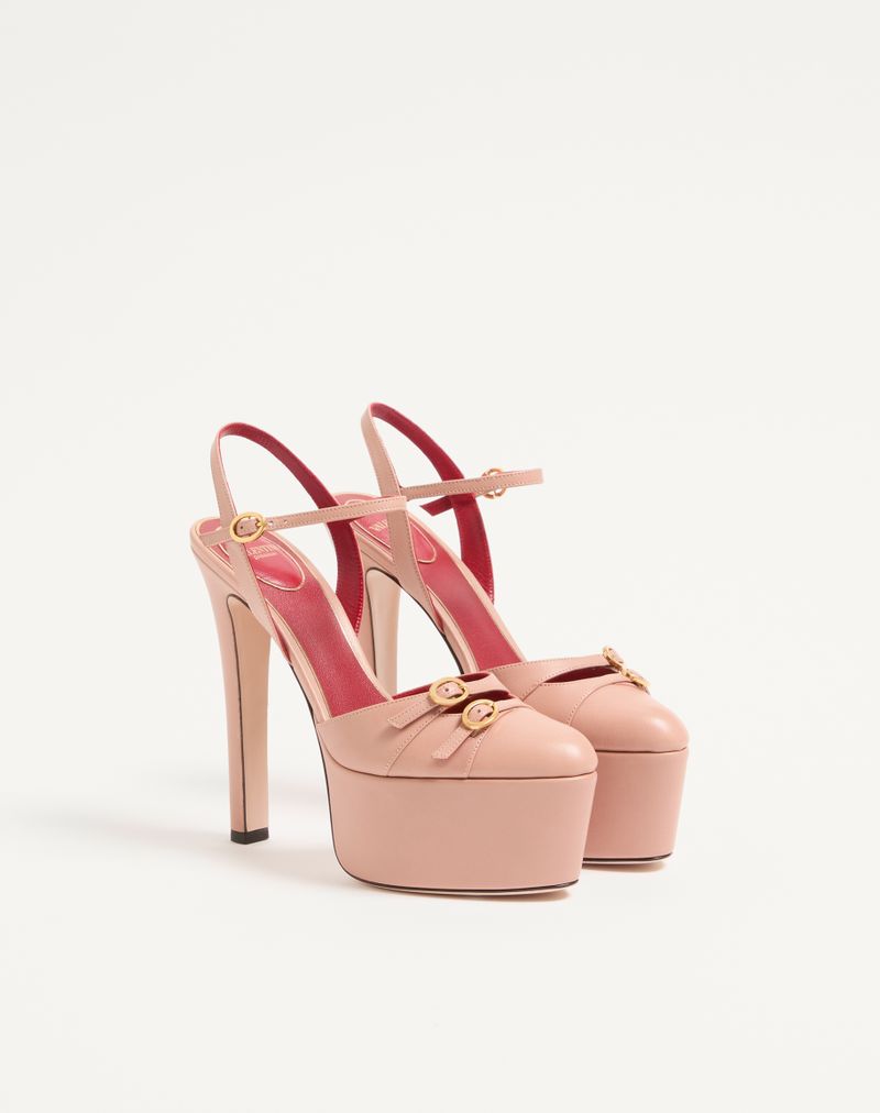 145 mm Crasher Platform Pumps i gedeskind