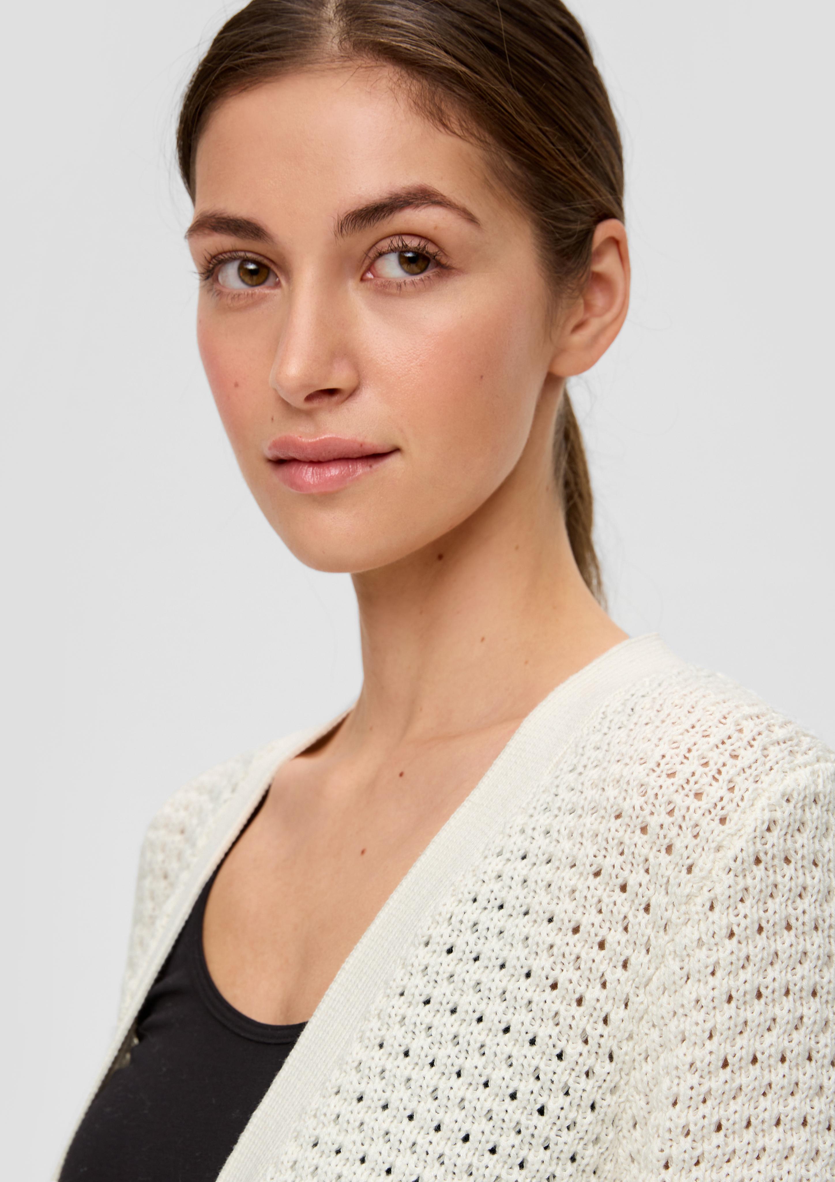 Weiche Strickjacke aus Baumwollmix  2138023-0200