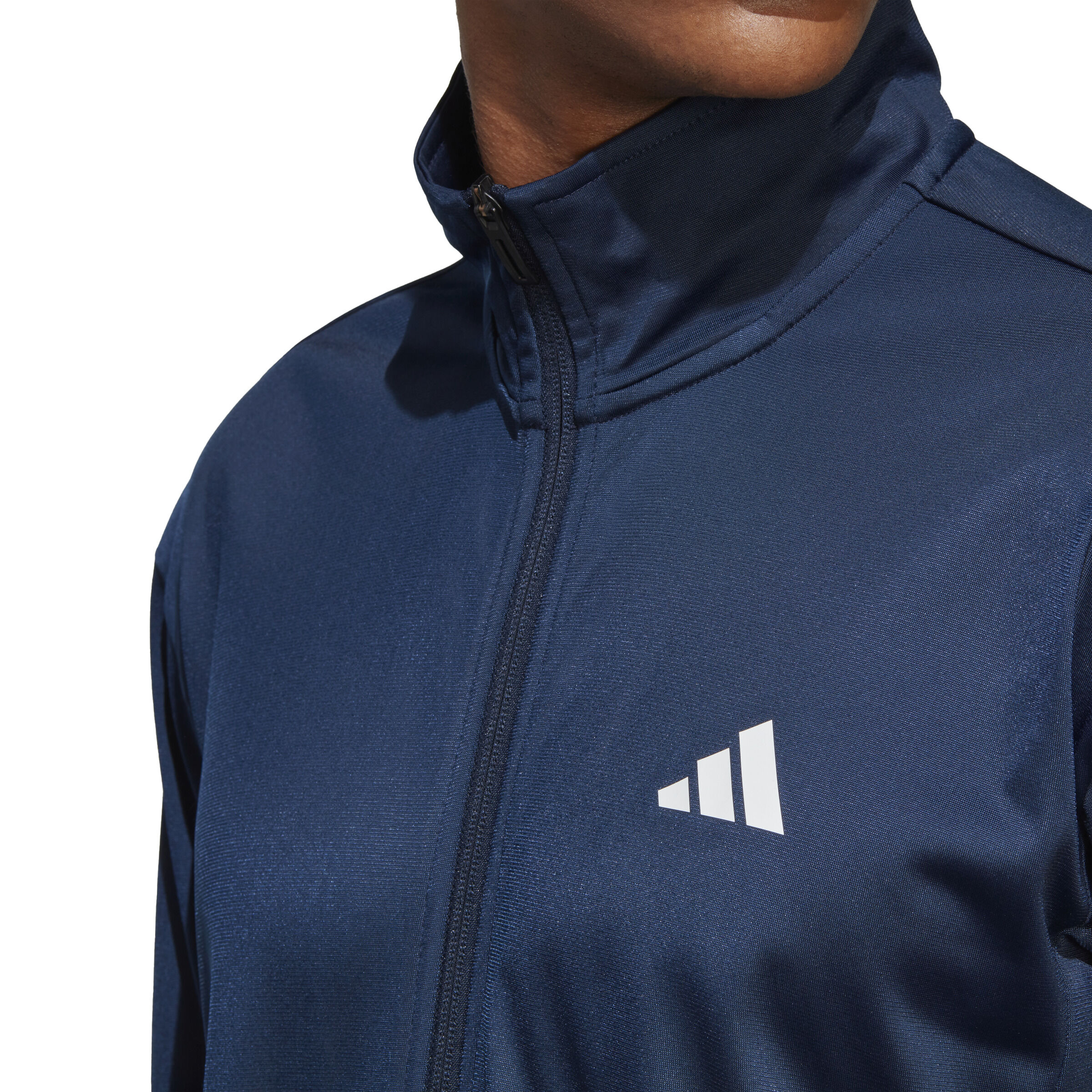 3-Stripes Knit Trainingsjacke Herren - Dunkelblau, Weiß
