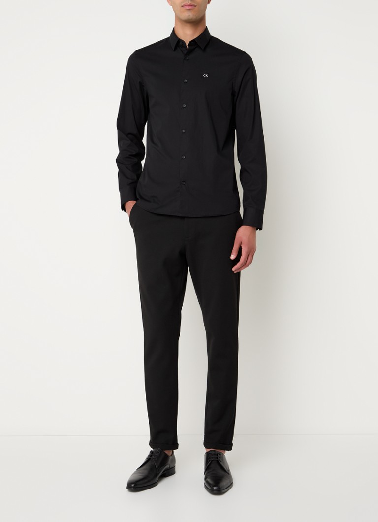 Calvin Klein Poplin slim fit košulja s logom