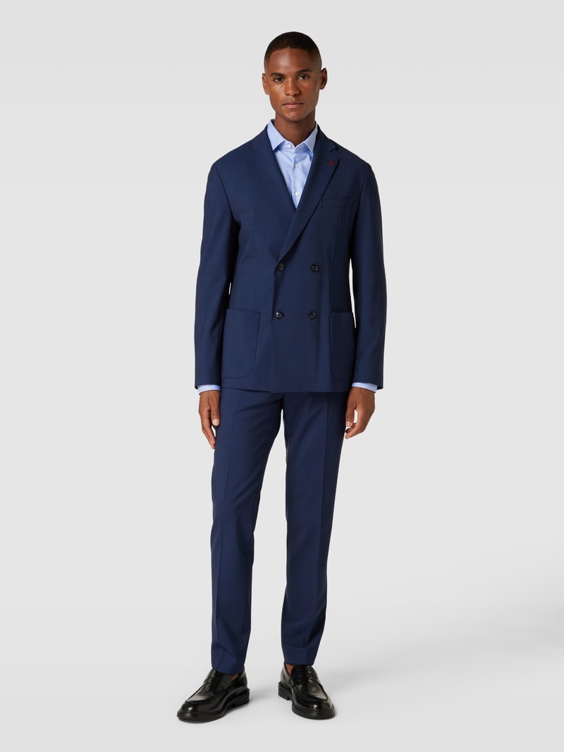 Regular Fit Business-Hemd mit Kentkragen in bleu