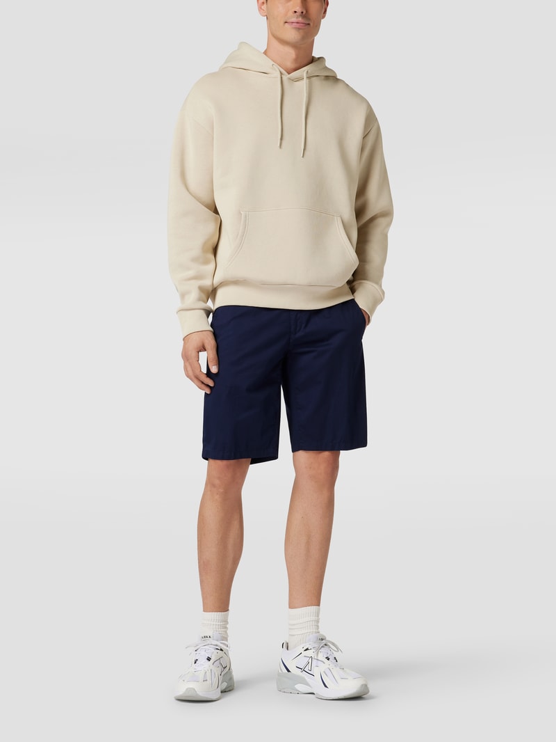 Bermudas mit elastischem Bund in marineblau