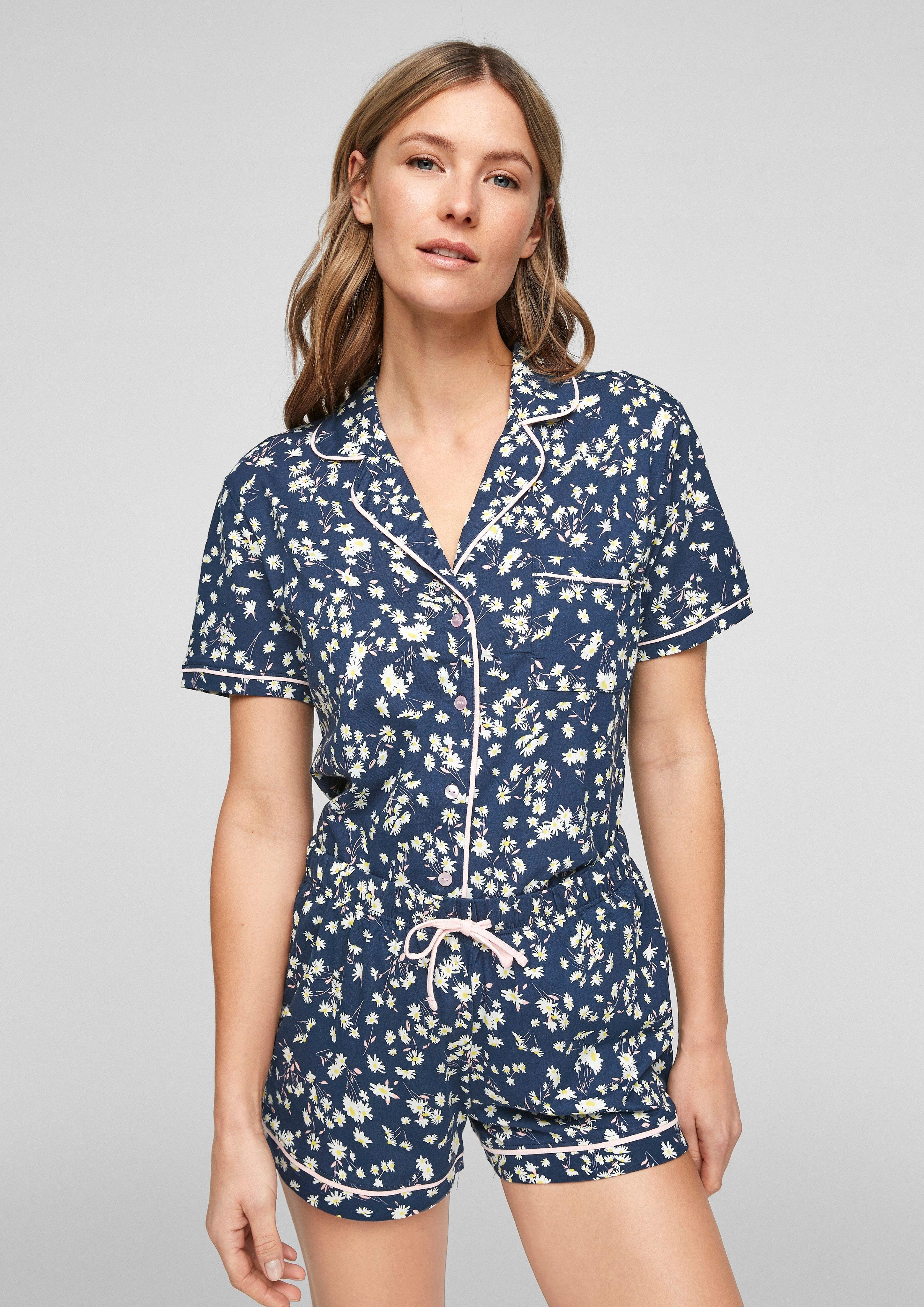 Kurzer Pyjama mit Musterprint  531.899.235.34388-58M7