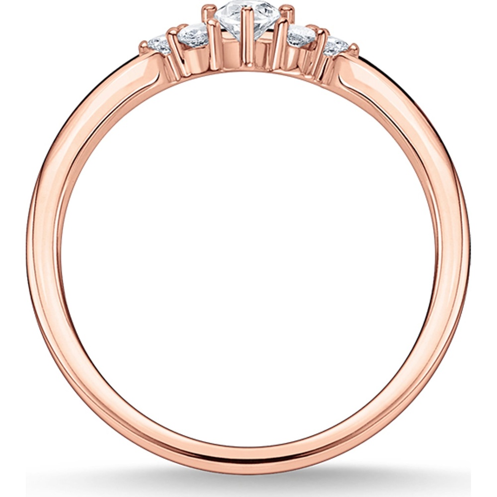 Thomas Sabo Bague pour femme 925 Argent or rose Bague