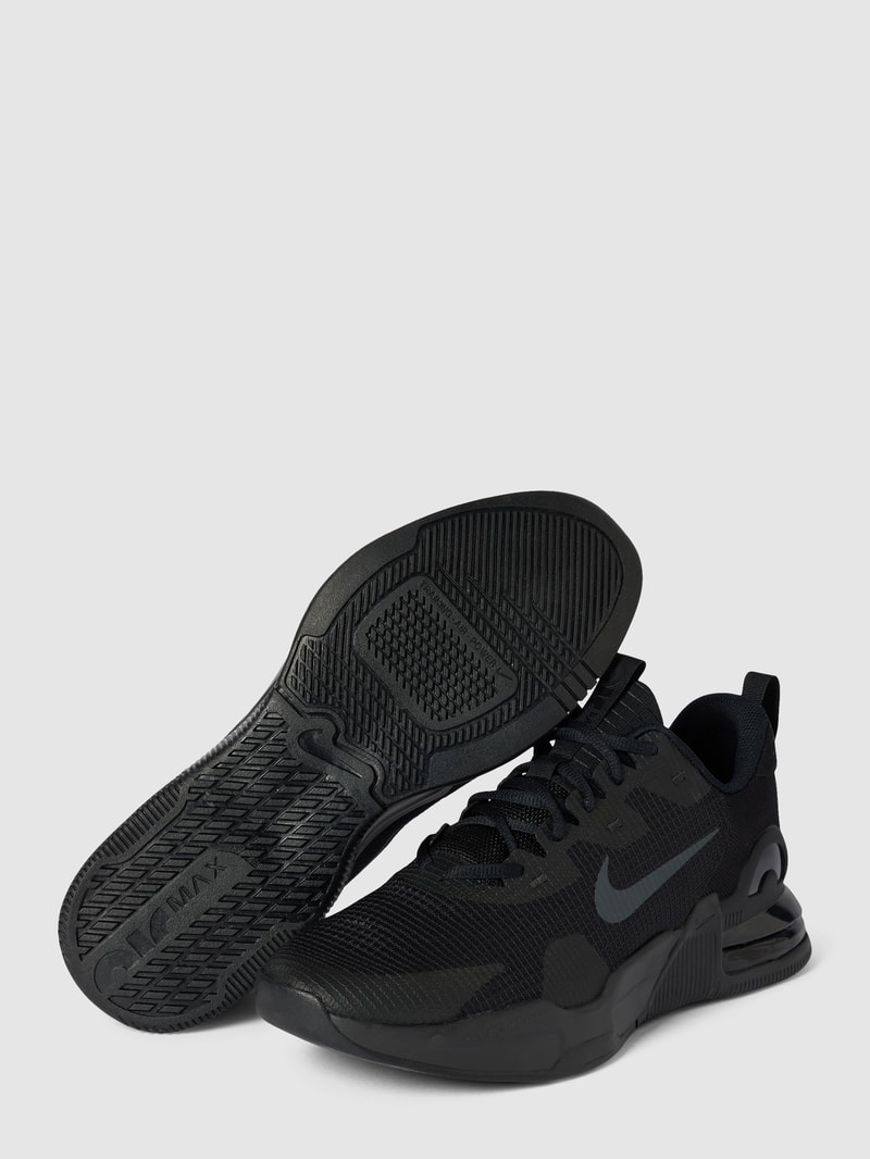 Sneaker mit Zugschlaufe Modell 'Air Max' in schwarz