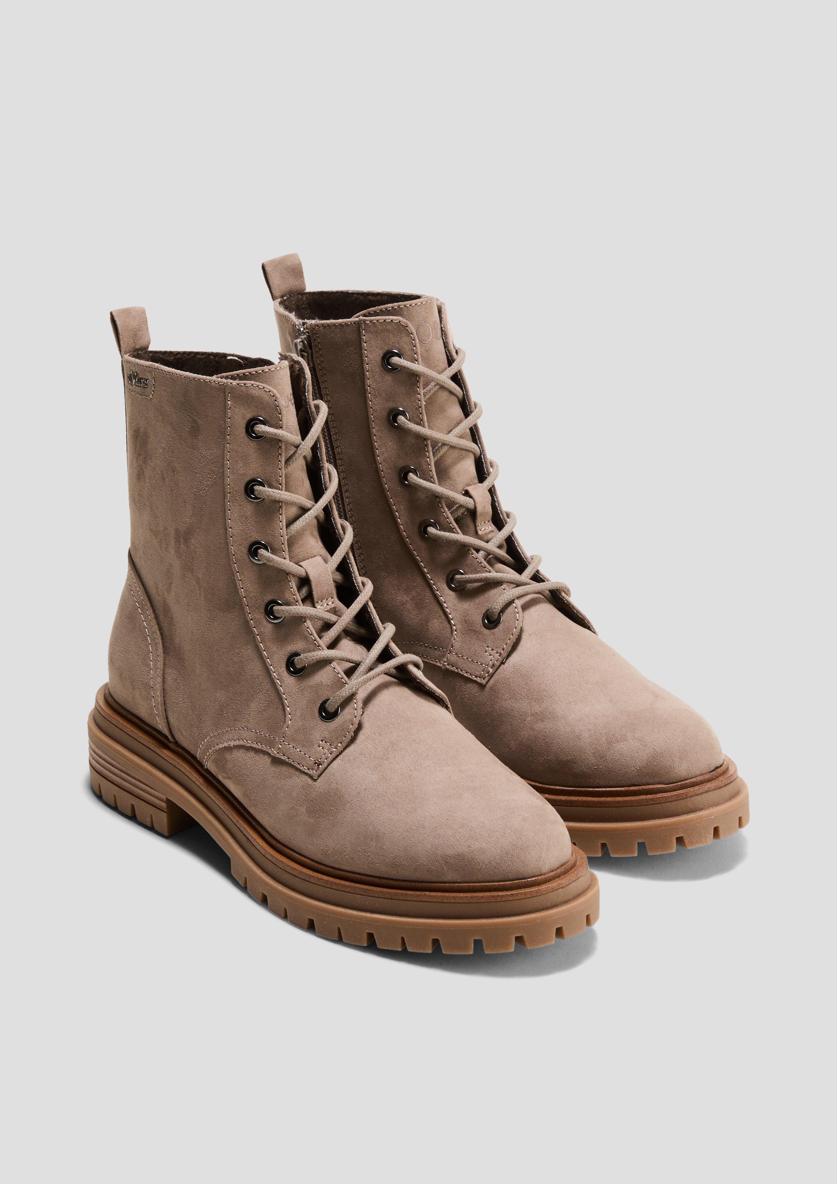 Stiefel mit Schnürung und Reißverschluss  6008279-341