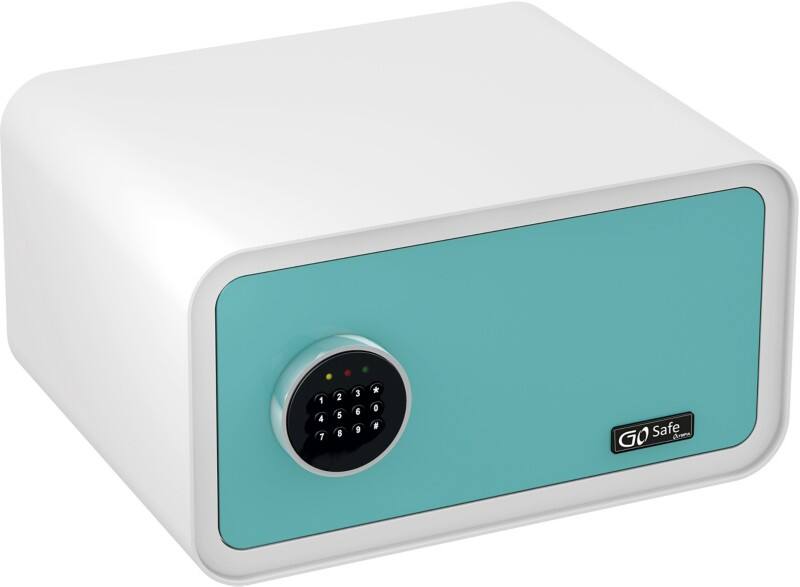 Olympia Einbruchschutztresor GoSafe 200 Blau, Weiß 240 x 430 x 430 mm Elektronisch