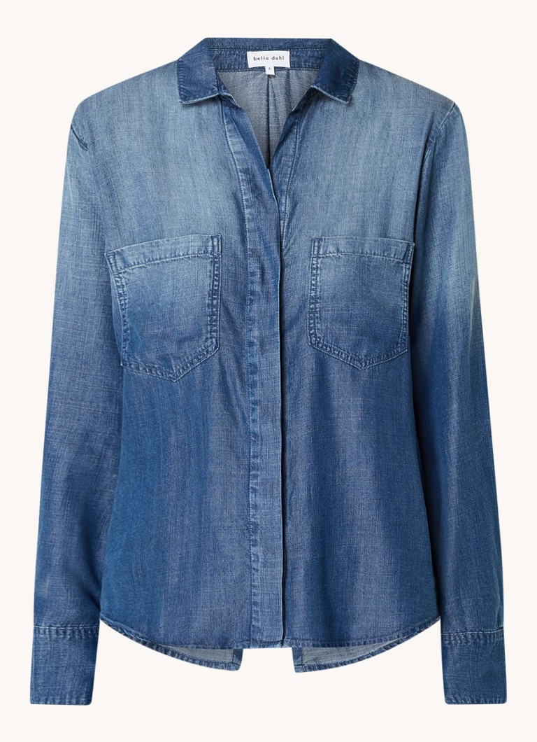 Chemisier Bella Dahl en chambray avec poches poitrine