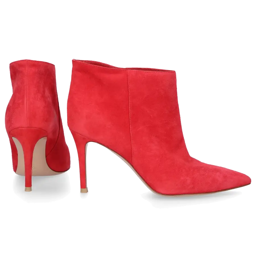 Gianvito Rossi - Klassische Stiefeletten G09660 Veloursleder - rot
