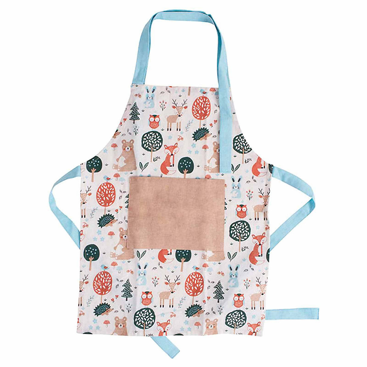 recycelte Kinder Baumwoll-Kochschürze Woodland 40 x 55 cm Kinderschürzen
