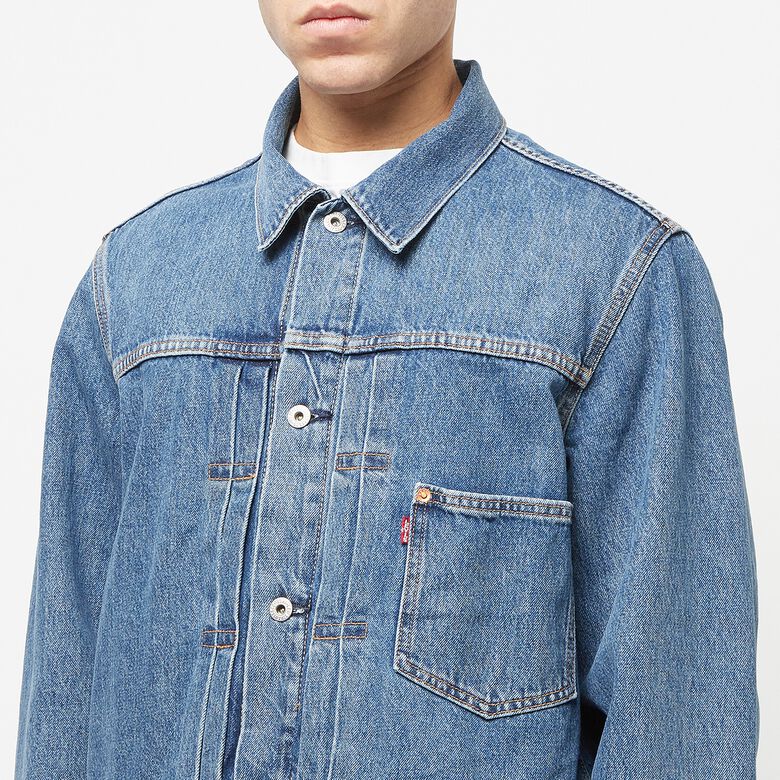 Levi's Type I Trucker Dancing Queen Trucker med indigo - worn in