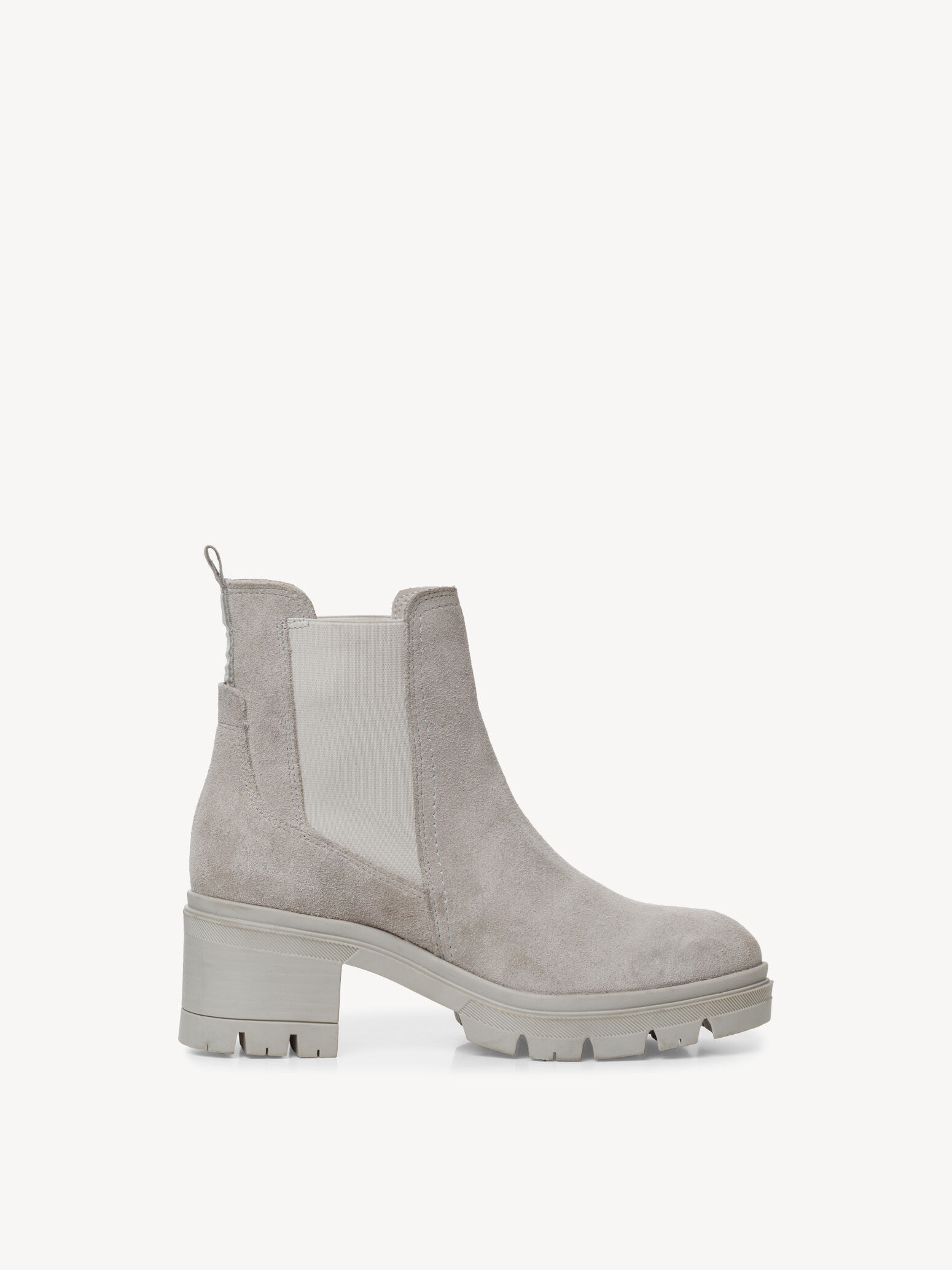 Bottine Chelsea en cuir - gris