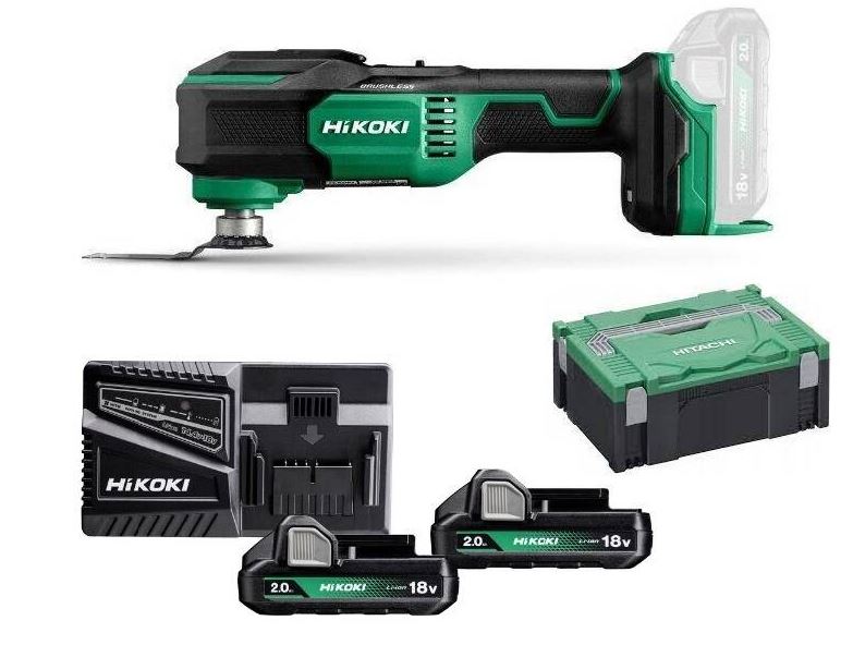 Πολυεργαλείο HiKOKI CV18DAWRZ 18V 2.0Ah Li-Ion σε θήκη συστήματος Hikoki II