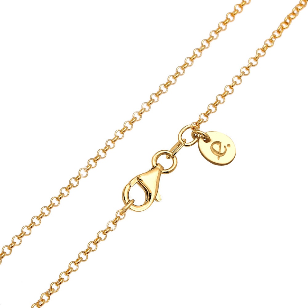 Elli PREMIUM Elli PREMIUM Collier Pendentif Monnaie pour Femmes Design Organique avec pierre d collier